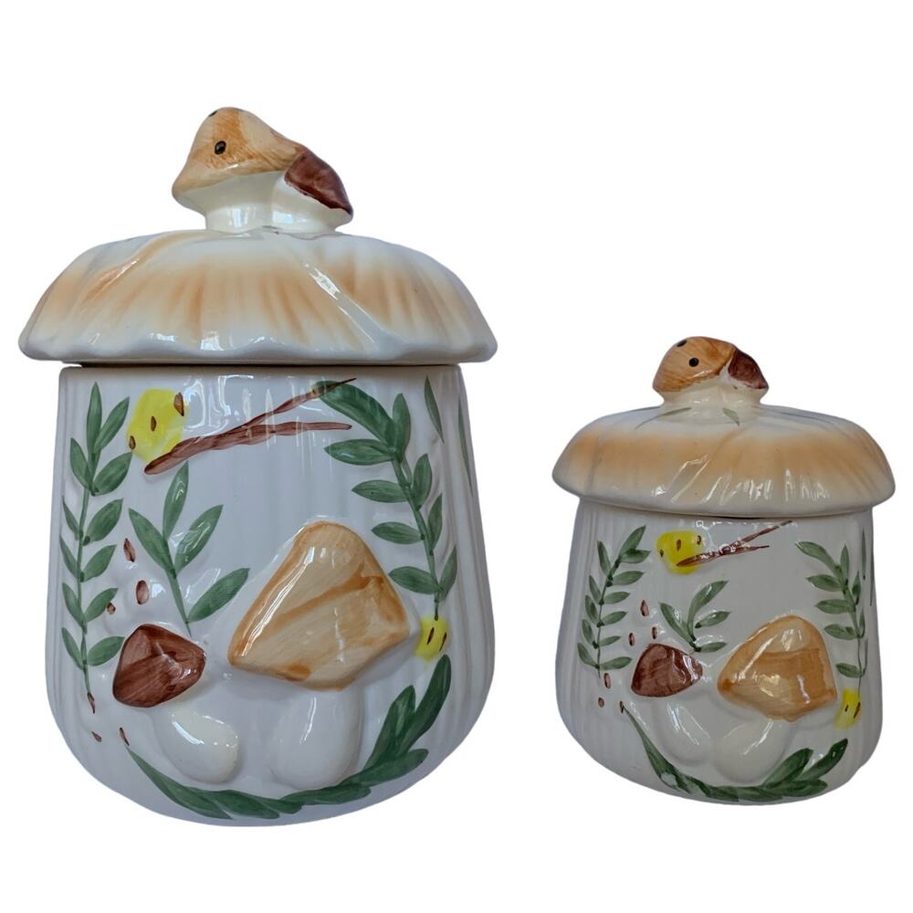 VTG Mushroom Canisters 2 Pieces